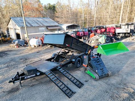 skid steer and dump trailer for sale|mini skid steer trailer package.